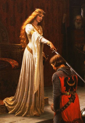 Edmund Blair Leighton, The Accolade (detalhe), 1901