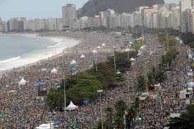 JMJ - visão da praia de Copacabana