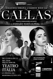 Cartaz da peça de teatro Callas