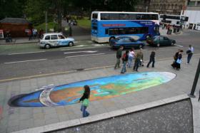 arte na calçada