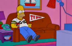 Simpson, vendo TV